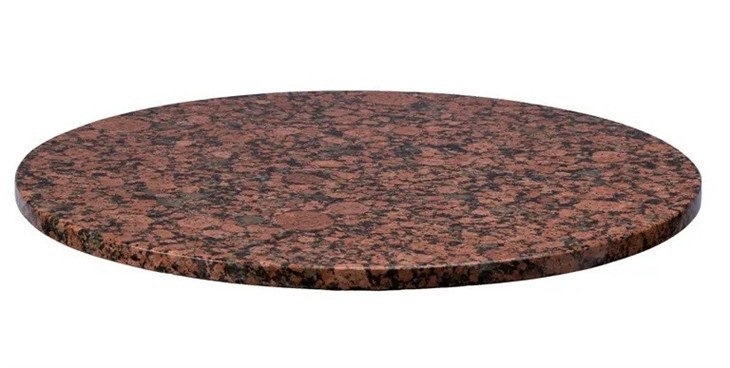 Round Granite Top End Table