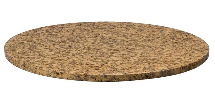 Round Granite Top End Table