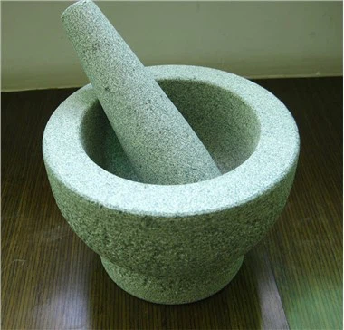Almofariz E Pilão De Pedra Verde