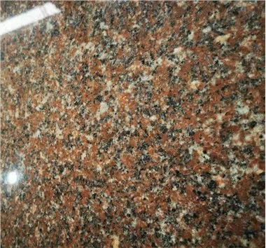 Ladrilhos externos de granito vermelho